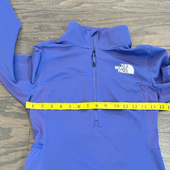 THE NORTH FACE WOMEN'S SUNRISER ¼-ZIP Cave Blue Size Small - Picture 9 of 12